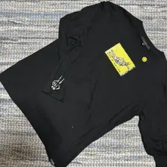 STUD MUFFIN ブラック長袖カットソー イエロー　スパンコール