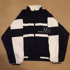 FRED PERRY ナイロンジャケット ネイビー/ホワイト