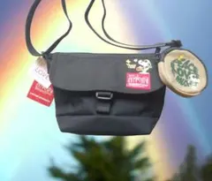 マンハッタンポーテージ×ピーナッツ メッセンジャーバッグ ポーチ付き