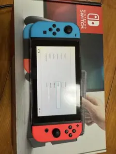 中古Nintendo Switch 本体 青・赤 Joy-Con+紫ジョイコン
