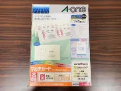 【新品未使用】A-one マルチカード 名刺用紙 アイボリー 51034