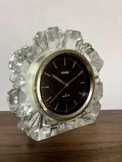 CITIZEN 置時計 クリスタルガラス　動作無し