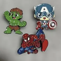 缶バッジ アイアンマン スパイダーマン ハルク アベンジャーズ ソー