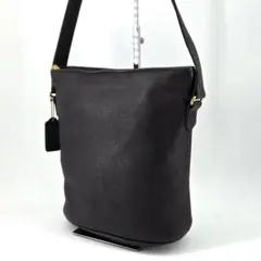 美品　COACH 　オールドコーチ　ショルダーバッグ　シボ革 　バケツ型