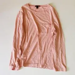 【訳あり】ルイヴィトン 長袖Tシャツ ロンT ポケT ピンク L イタリア製のサムネイル