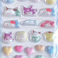 【海外公式】サンリオキャラクター♡クリスタルシール♡硬いシール2026年