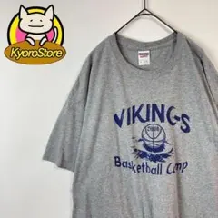 【b056】Tシャツ JERZEES プリント デザイン◎ ゆるだぼ 古着
