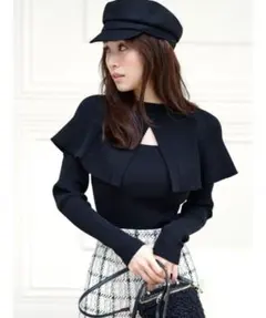 SNIDEL Sustainable2wayケープニットプルオーバー