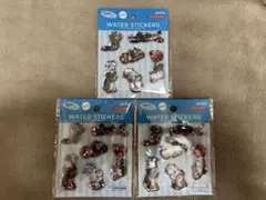 キャラクター ウォーターステッカー 3パック
