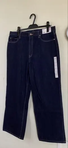 ダークブルーストレートデニム 30 (76cm) UNIQLO タグ付