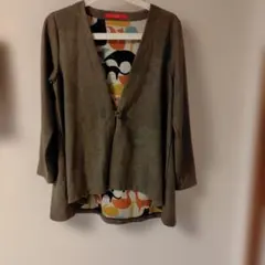 graniph　カーディガン　ねこ柄