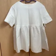 ペプラムトップス Tシャツ