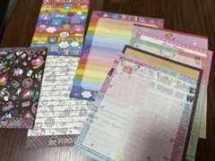 平成レトロ　ファンシー柄メモ用紙セット