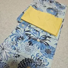 Tart Takin様専用洗える夏着物フルセット 付け帯、帯揚げ、帯留、三分