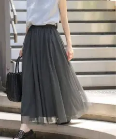 未使用　ウッシャブルチュール イージー　スカートのサムネイル