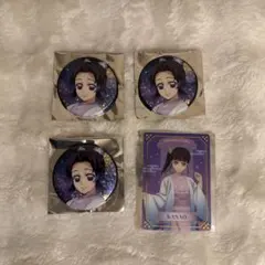 鬼滅の刃　ジャンプフェスタ　缶バッジ　胡蝶しのぶ　カード　栗花落カナヲ