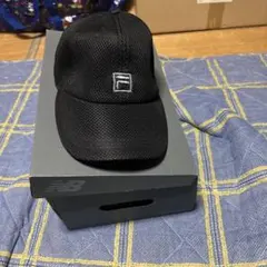 FILA キャップ ブラック メッシュ