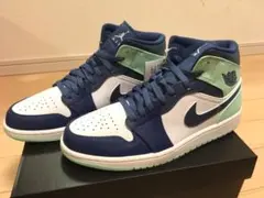 【新品】エアジョーダン1 MID MYSTIC NAVY/MINT 26.5cm