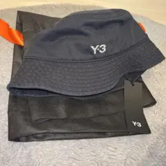 Y-3 ネイビー バケットハット タグ付き