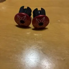 自転車用 バーエンドキャップ レッド スパカズのサムネイル