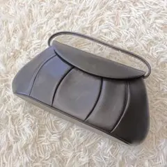 美品✨Sybillaシビラ ハンドバッグ ワンショルダー がま口 レザー 黒