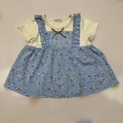 Material Blue bis 花柄 フリル Tシャツ 120cmのサムネイル