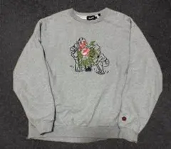 X-LARGE スウェット トレーナー y2k x-large 薔薇サイドジップ