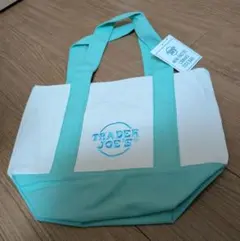 TRADER JOE'S　ミニトートバッグ パステル グリーン