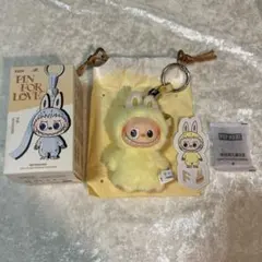 【F】ラブブ PIN FOR LOVEシリーズ ぬいぐるみ イニシャル