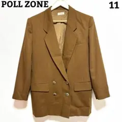 POLLZONE テーラードジャケット 茶色 ブラウン 11 日本製 アウター