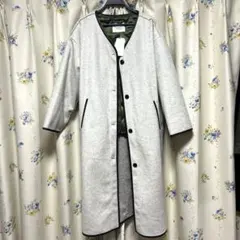 未使用タグ付きURBAN RESEARCH VネックロングコートFREEサイズ