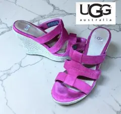 UGG タウニー ウェッジソール サンダル 厚底 23.5㎝ ピンク アグのサムネイル