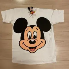 スペシャル　90s Disney mickey big face T shirt