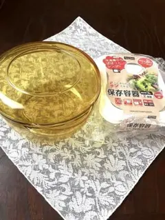 ★タッパーウェーブ2000 丸型❤️電子レンジ対応冷凍保存容器2個入りの2点‼️のサムネイル