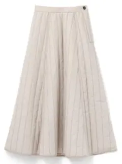 【GRL】キルティングフレアロングスカート[gm550]