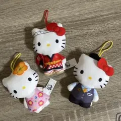 ハローキティ マクドナルド　ストラップ 3体セット