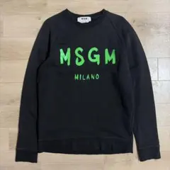 MSGM ロゴ スウェット ブラック ロゴトレーナー Mのサムネイル