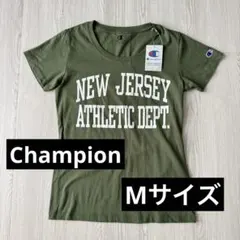 【新品タグ付き】訳あり チャンピオン Tシャツ ダルグリーン Mサイズのサムネイル