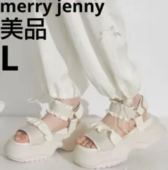 美品　merry jenny フリルメッシュスニーカーサンダル　Lのサムネイル
