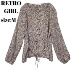レトロガール　RETRO GIRL　シャツ　トップス　花柄　おしゃれ　Ｍ