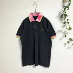 希少モデル★フレッドペリー ポロシャツ M 日本製 ネオンカラー タイダイ