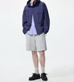 ユニクロ　ウルトラストレッチスウェットショーツ　グレー　S