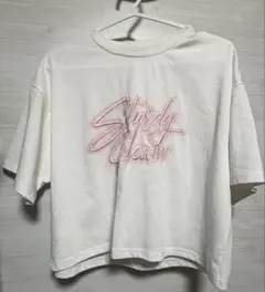 Sturdy Team ロゴ刺繍 半袖Tシャツ ホワイト