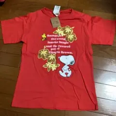 PEANUTS スヌーピー Tシャツ Lサイズ 赤