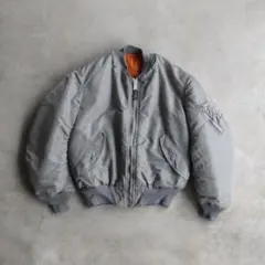 00s USAF MA-1 フライトジャケット M 米軍実物 USA製 シルバー