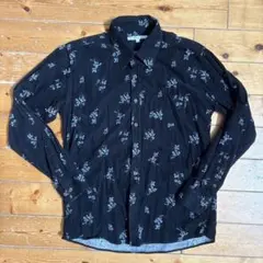 naive magic 花柄シャツ LLサイズ　blackのサムネイル