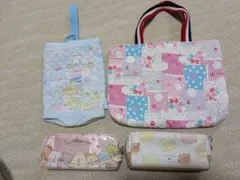 すみっコぐらし 筆箱上靴袋など4点
