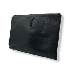 サンローラン レザークラッチバッグ セカンドバック YSL ロゴ