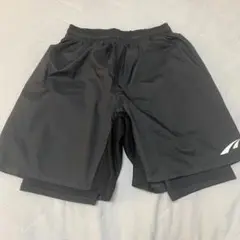 ブラックショートパンツ メッシュライナー付き