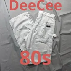 80s DEE CEE ペインターパンツ 生成り　USA製　オフホワイトのサムネイル